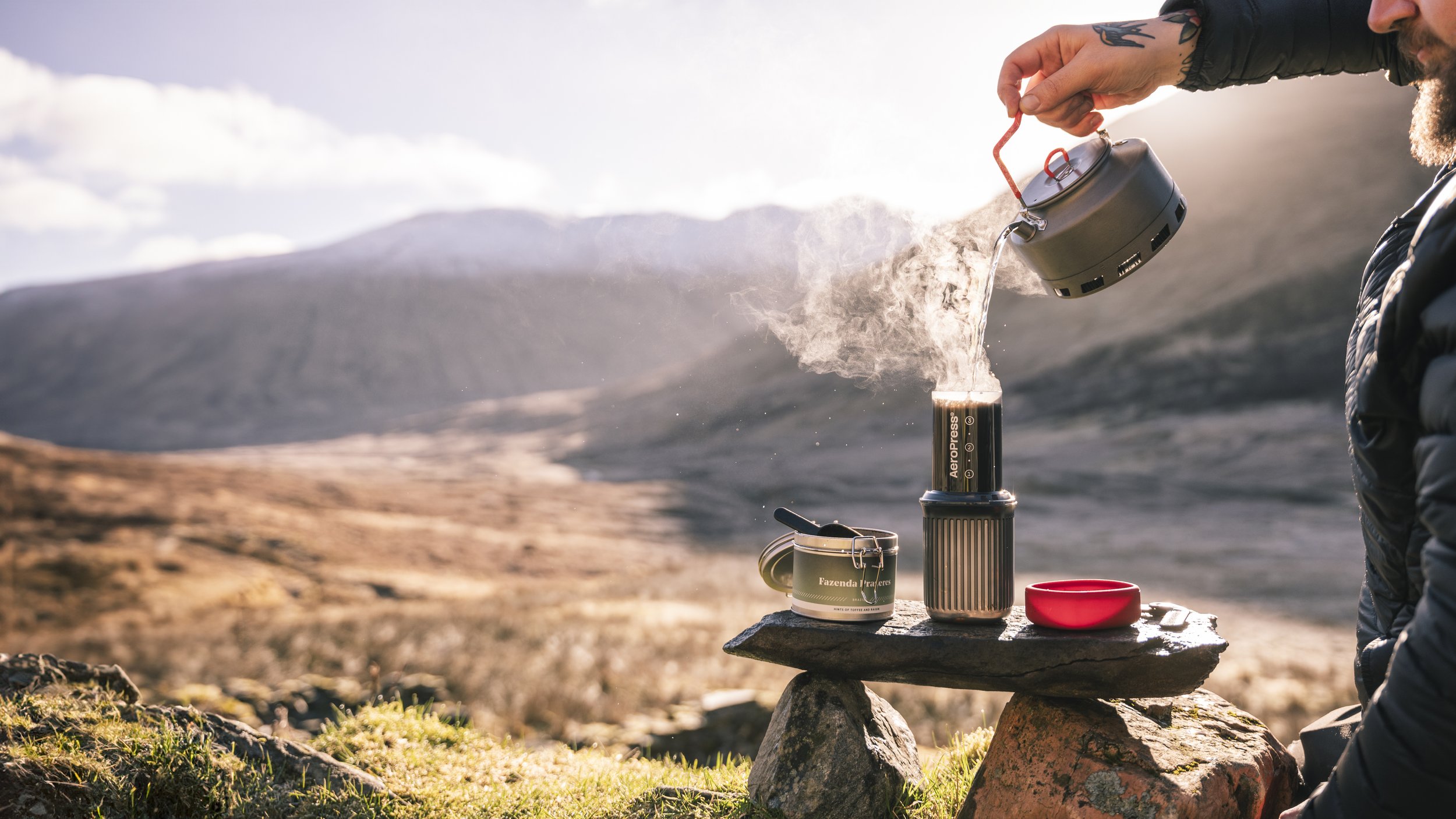 pact coffee outdoors lifestyle shoot commercial photographer london