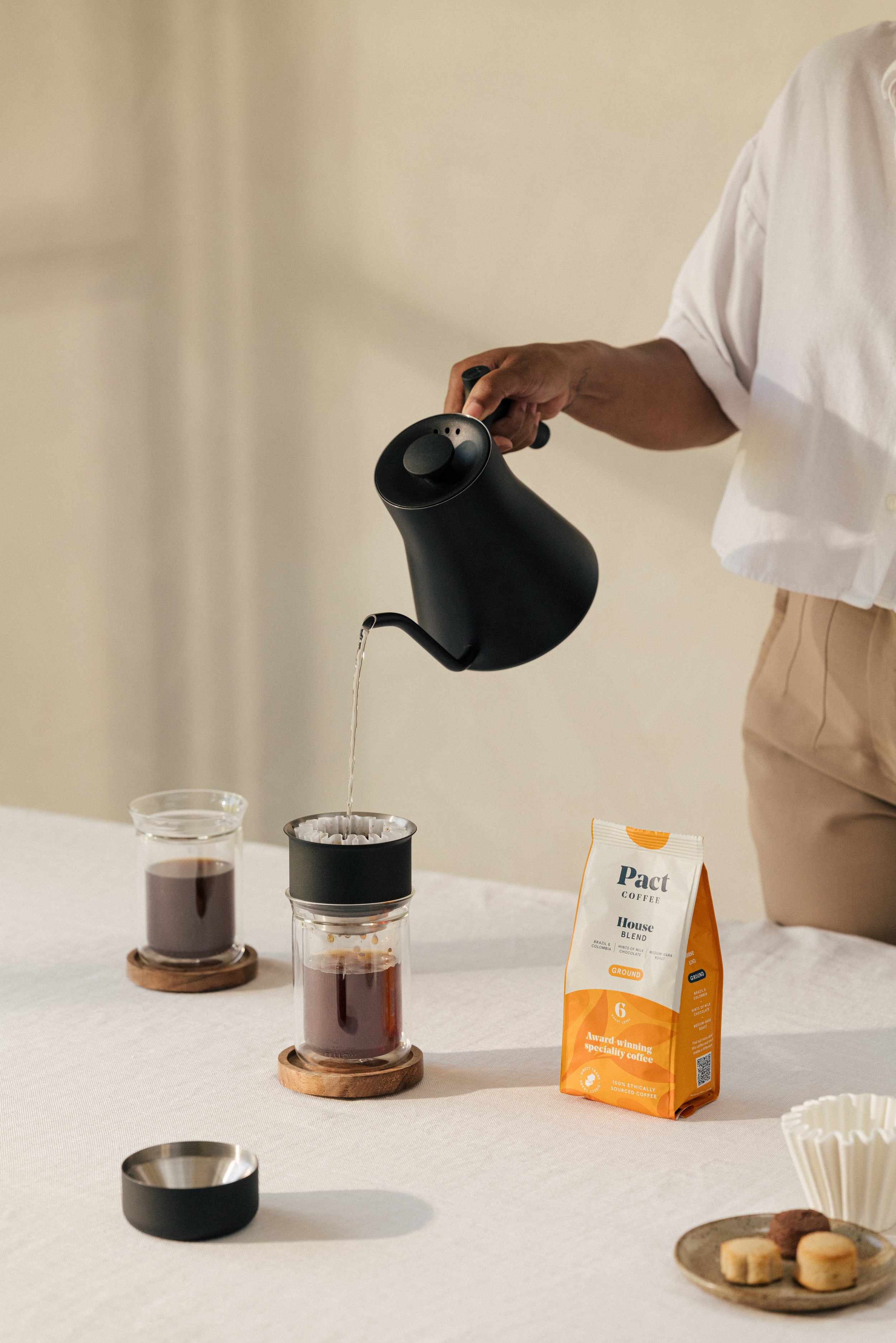 pact coffee summer drinks outdoor commercial photographer london