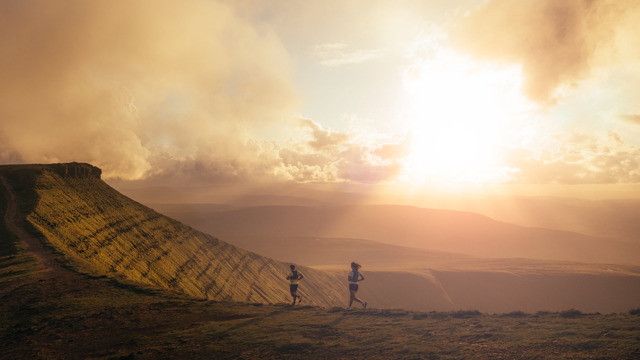 trail running action mountain landscape brecon commercial lifestyle photographer london