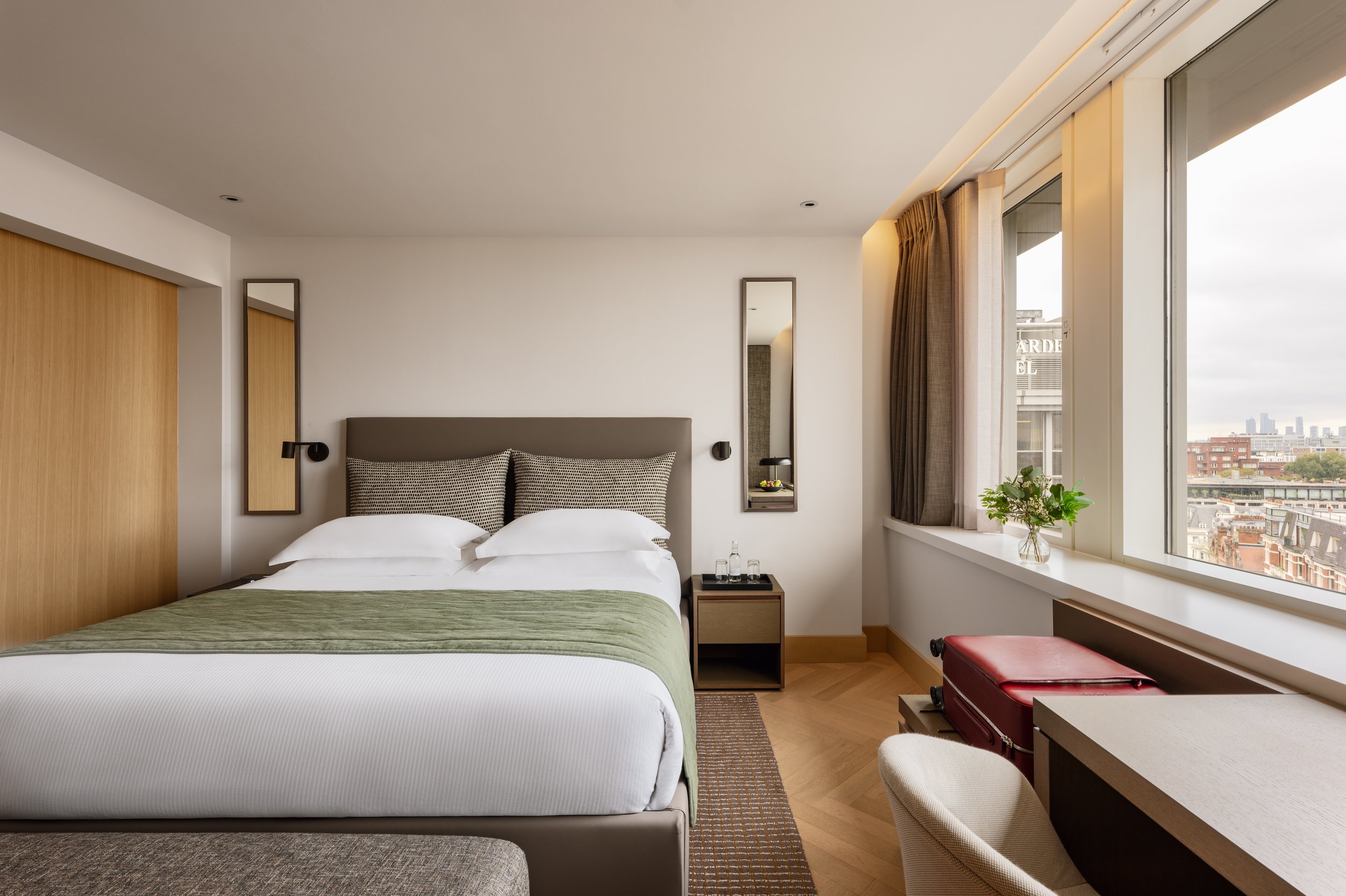 Deluxe studio hotel room interior photographer London