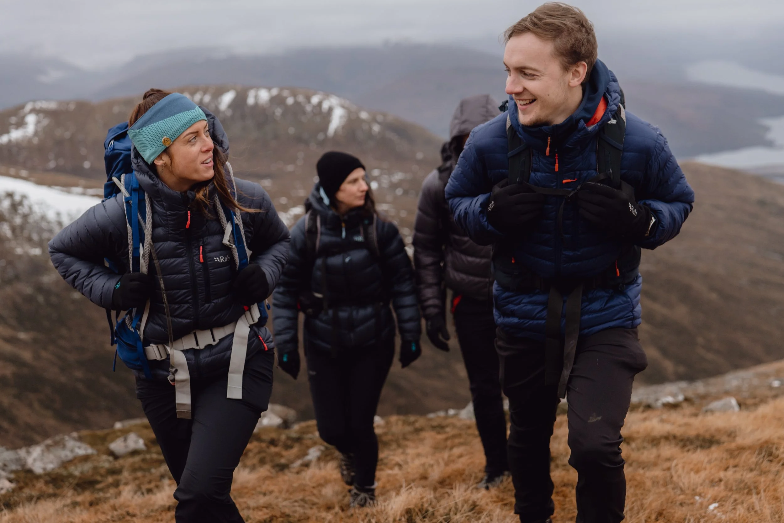 Blacks RAB winter hillwalking outdoor brand lifestyle photography