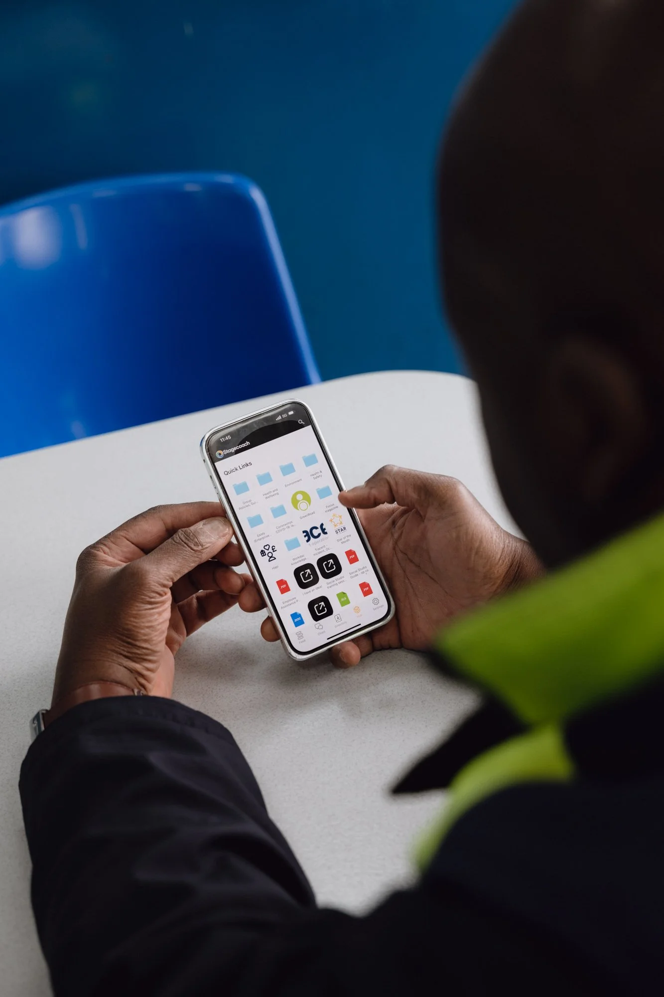 Blink Stagecoach documentary workforce photography London