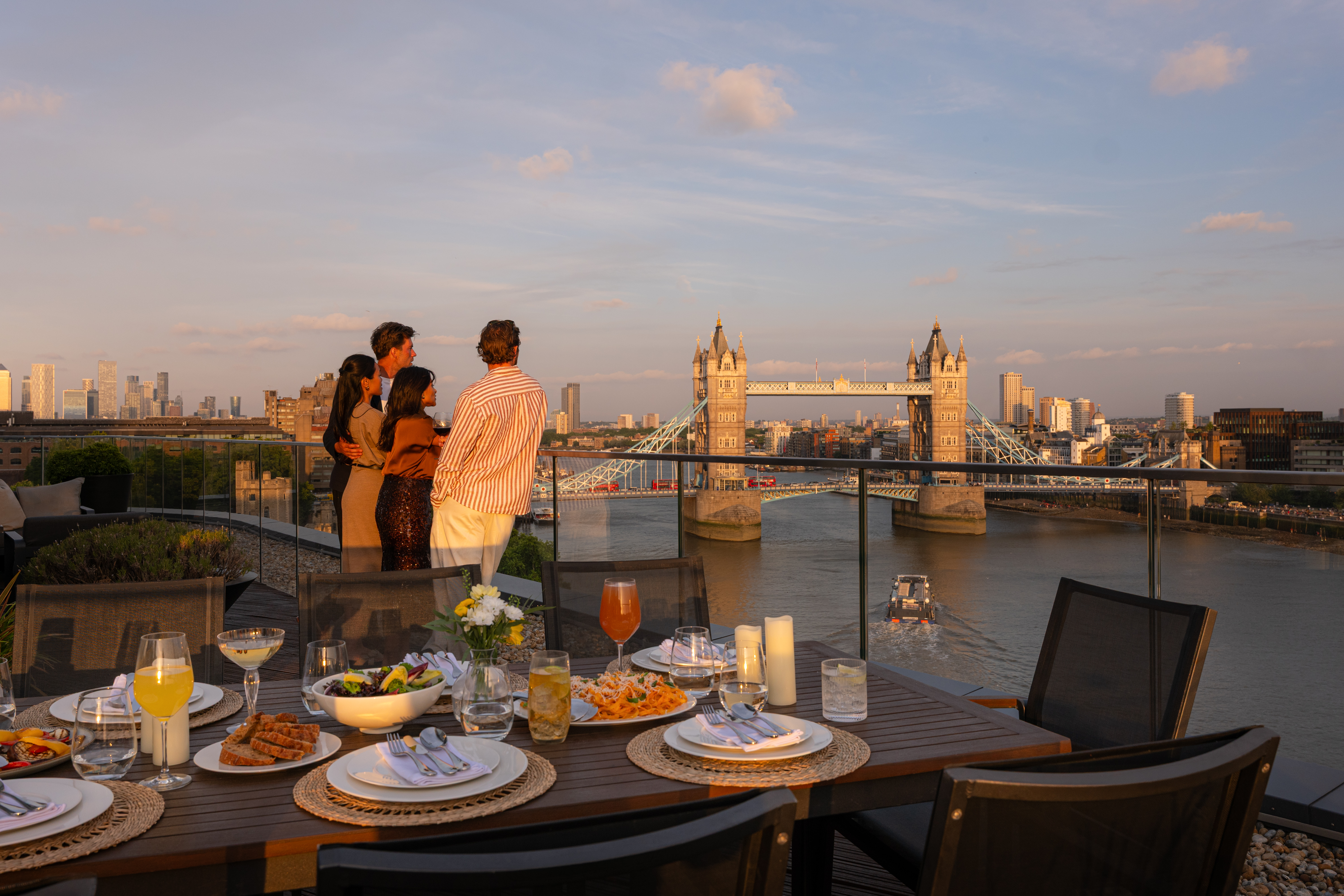 Cheval Three Quays — serviced apartment terrace lifestyle London — David McConaghy
