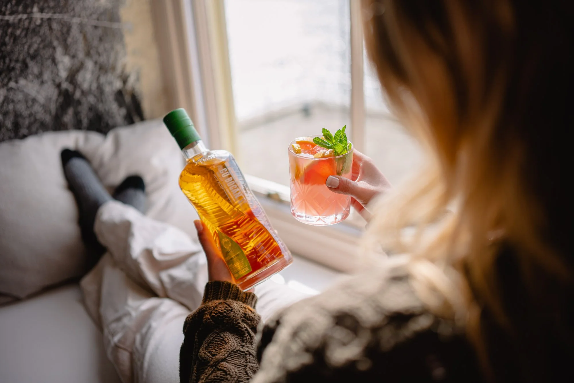 Cù Bòcan whisky lifestyle product Scottish Highlands photography