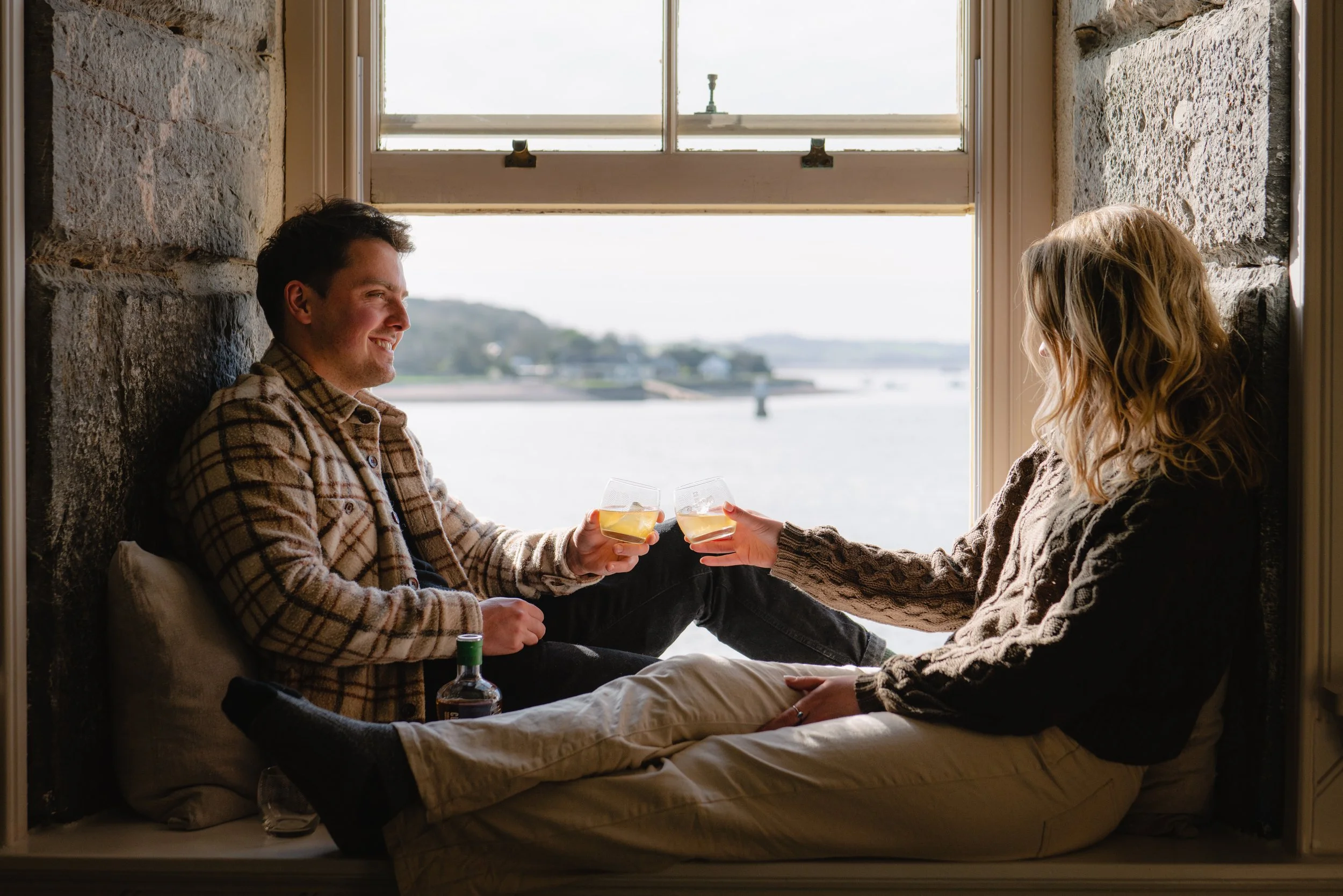 Cù Bòcan whisky product photography dramatic outdoor imagery