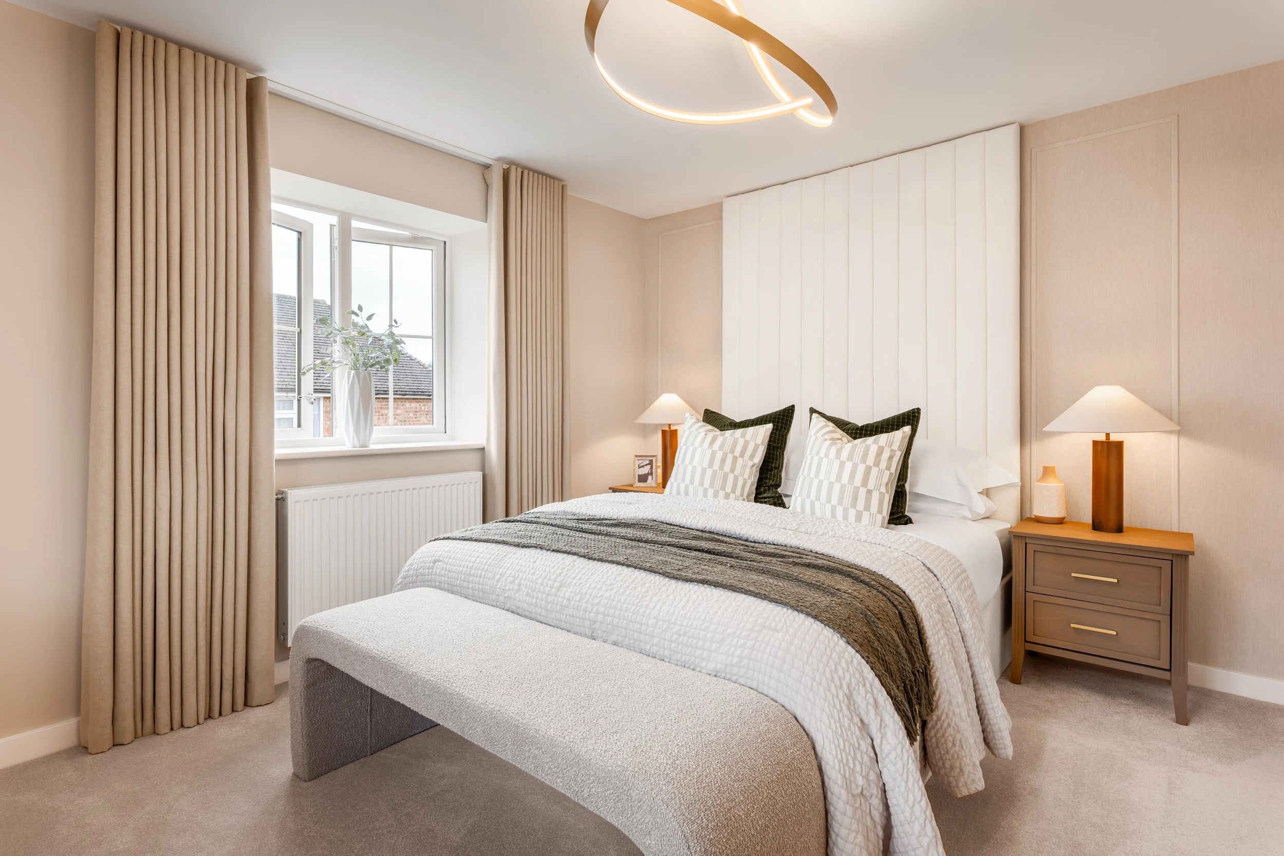 Fairview Homes Wattons — show home living room photography London