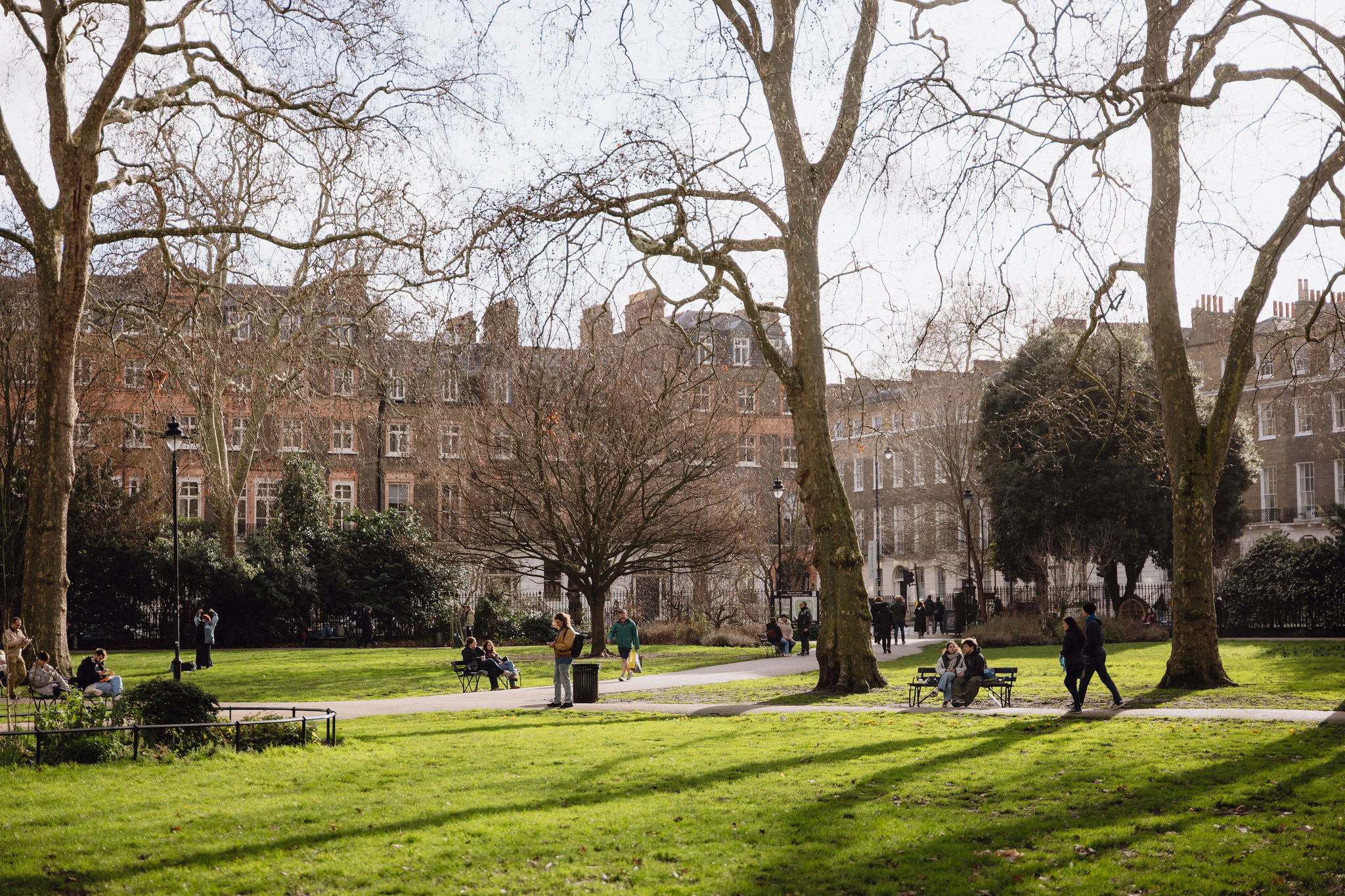 Couple exploring Bloomsbury London streets, lifestyle photography