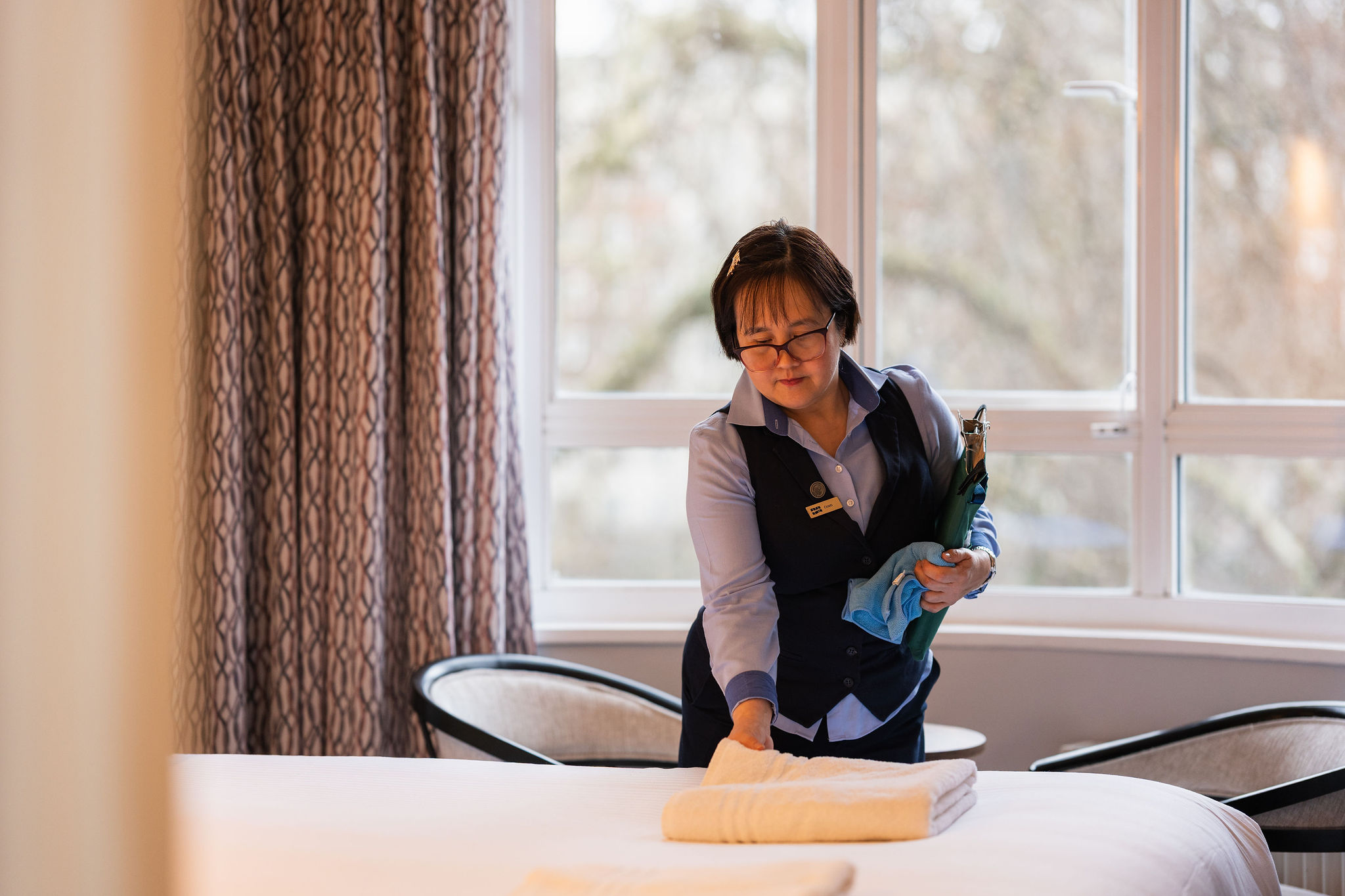 Hotel staff at work portrait London