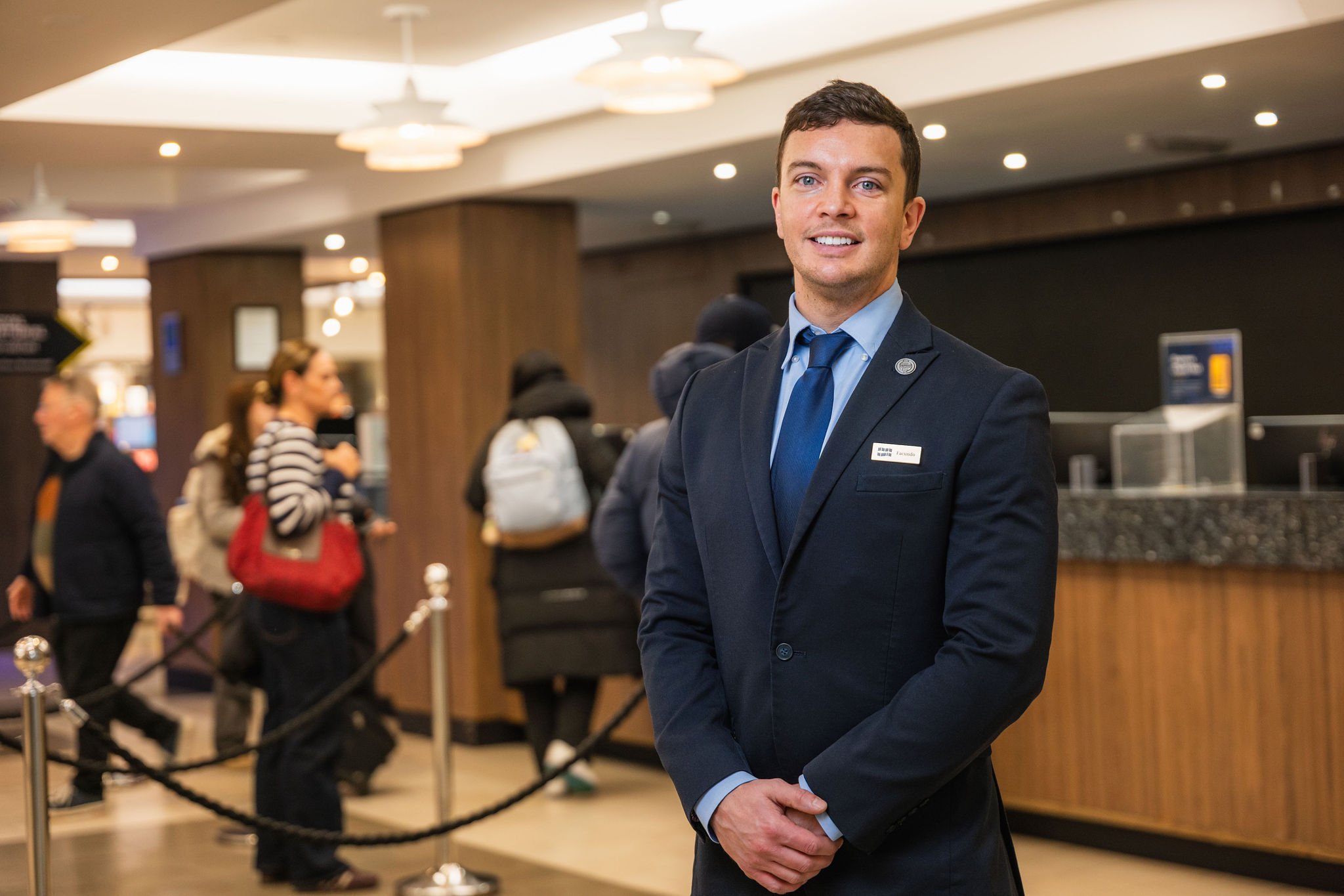 Hotel chef candid portrait London
