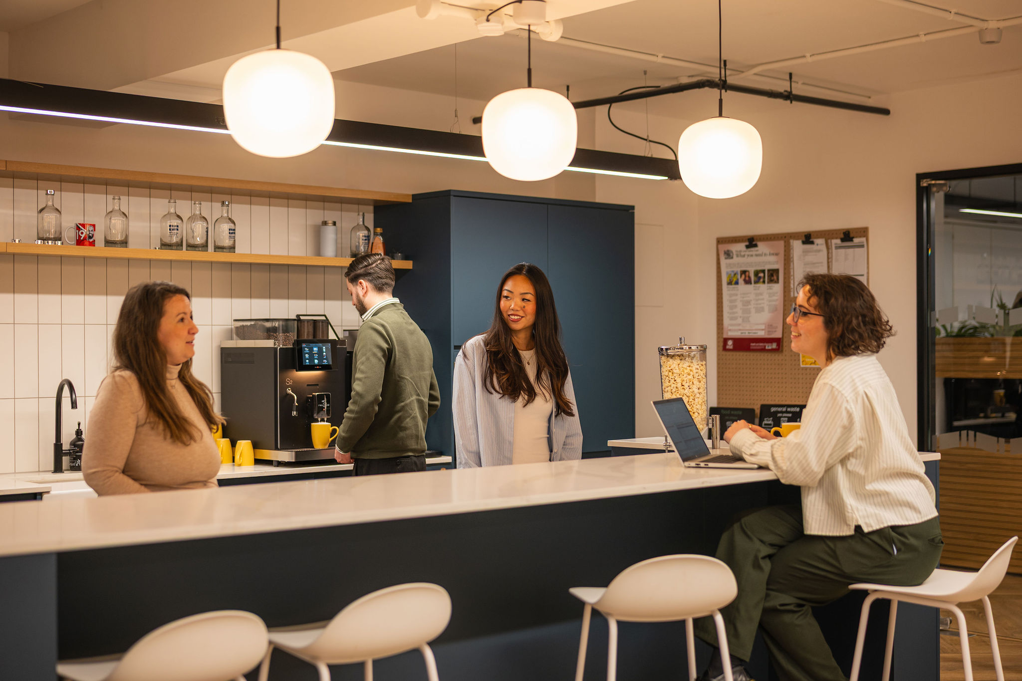 Hotel staff candid workplace London