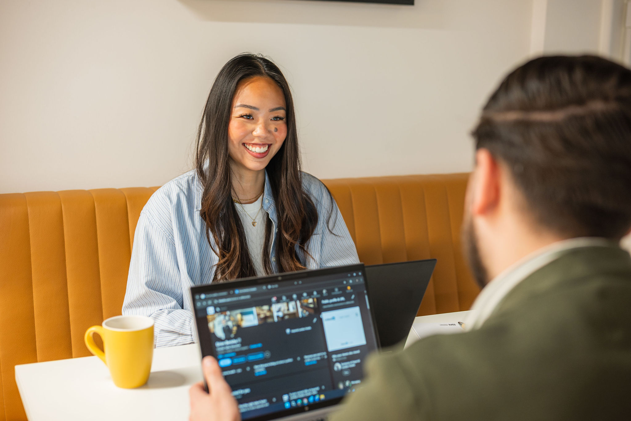 Hotel reception team portrait London