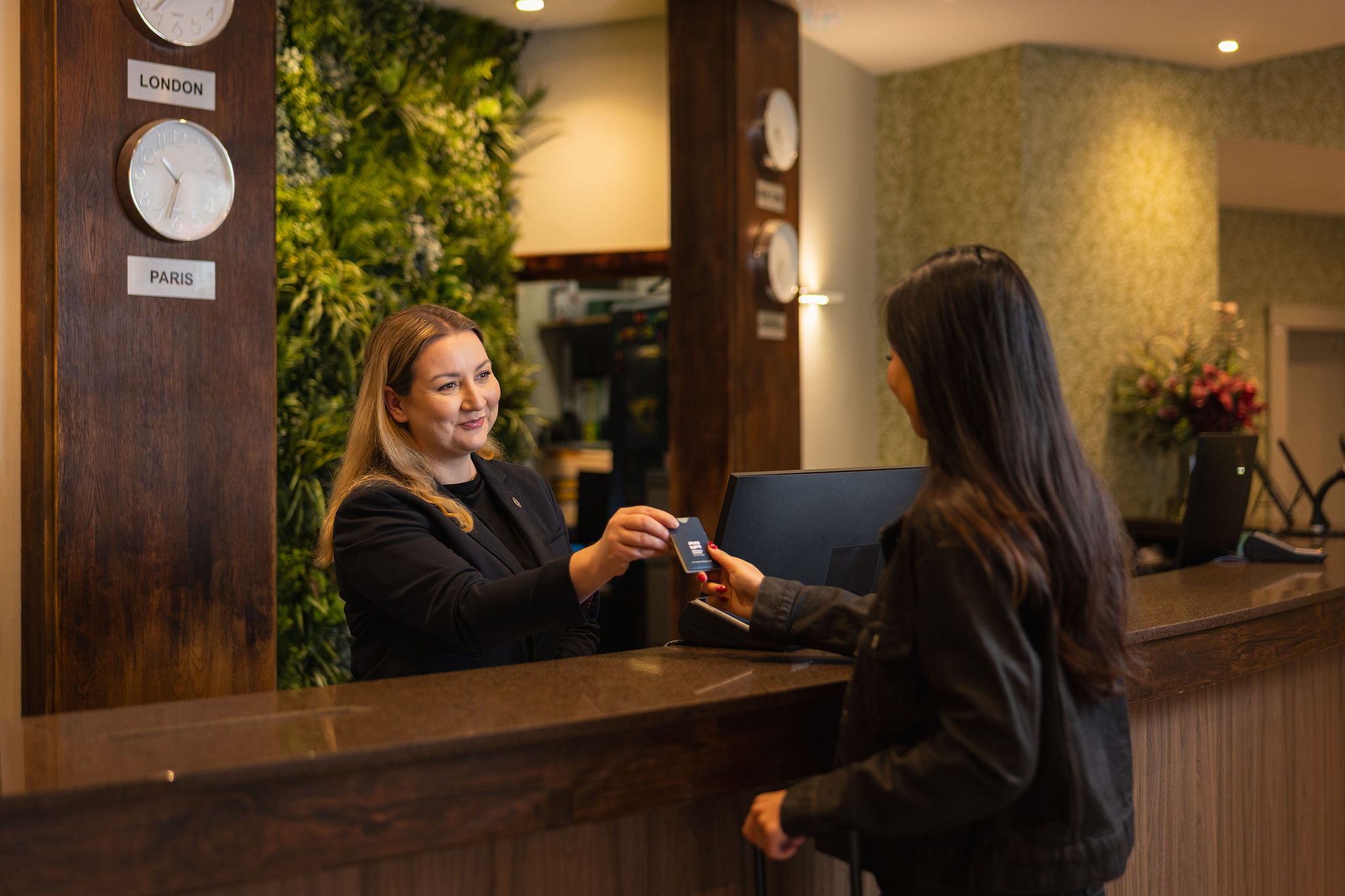 Hotel reception portrait session London