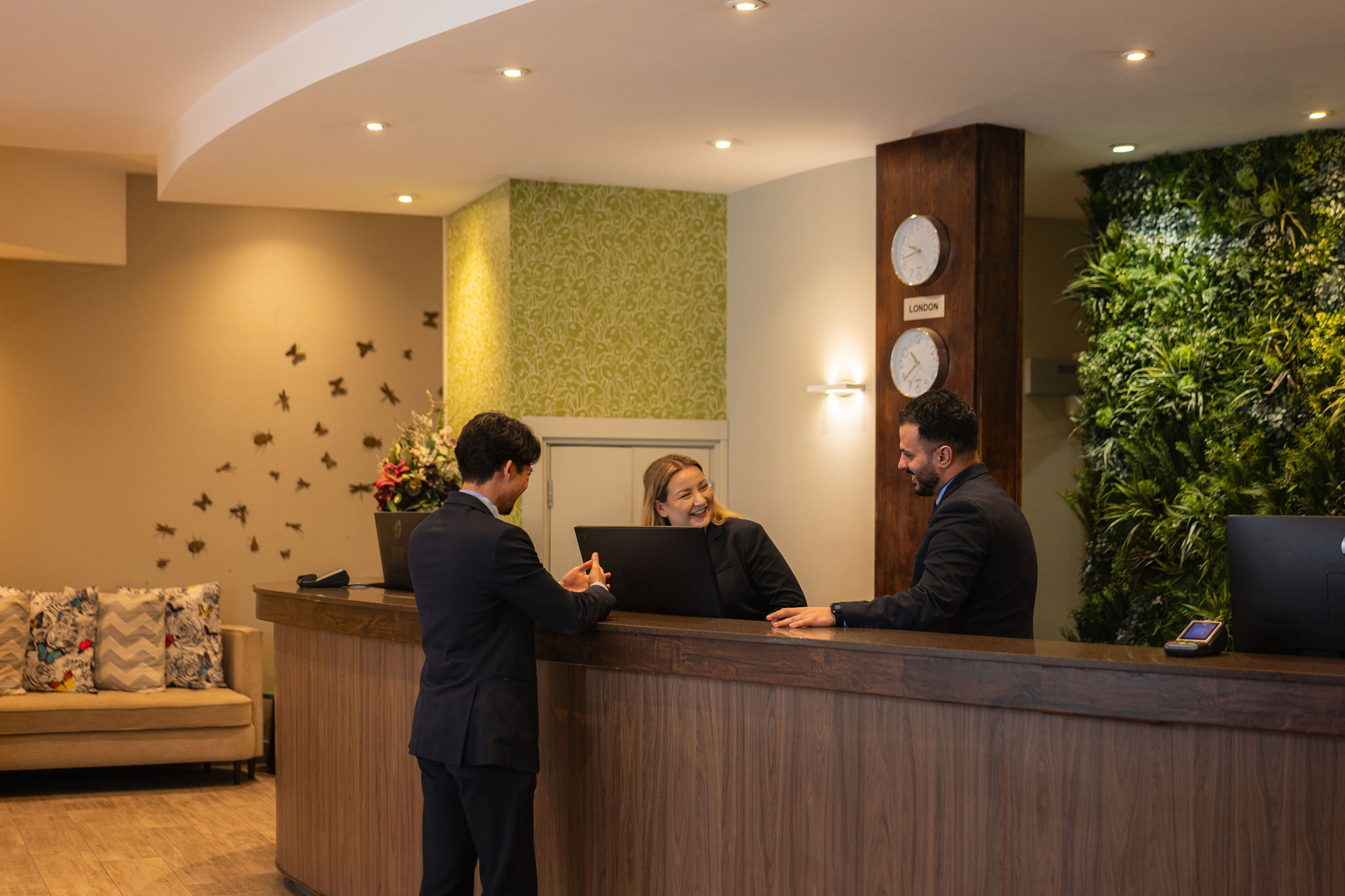 Hotel staff portrait people documentary London