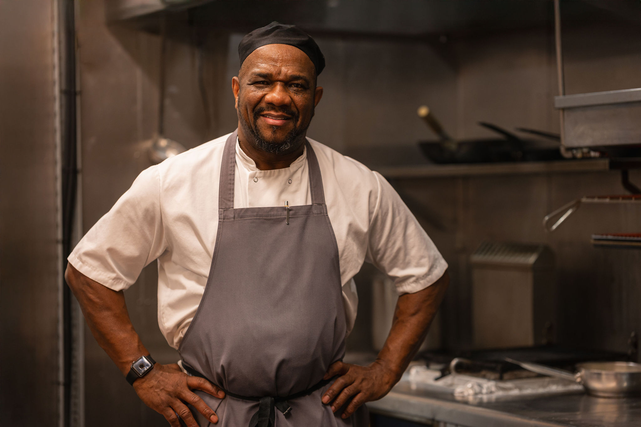 Hotel staff candid workplace portrait London
