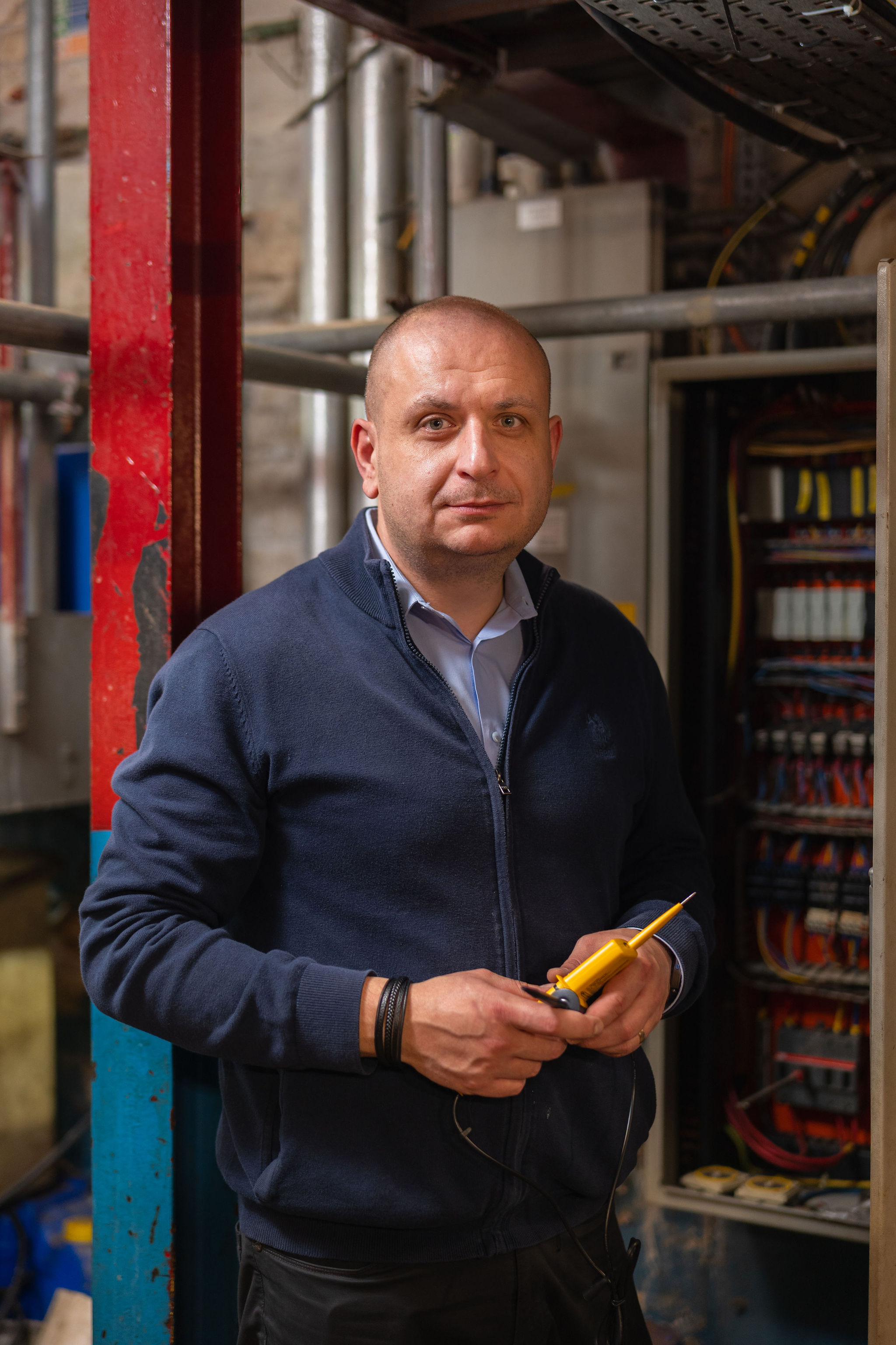 Hotel staff candid documentary portrait London