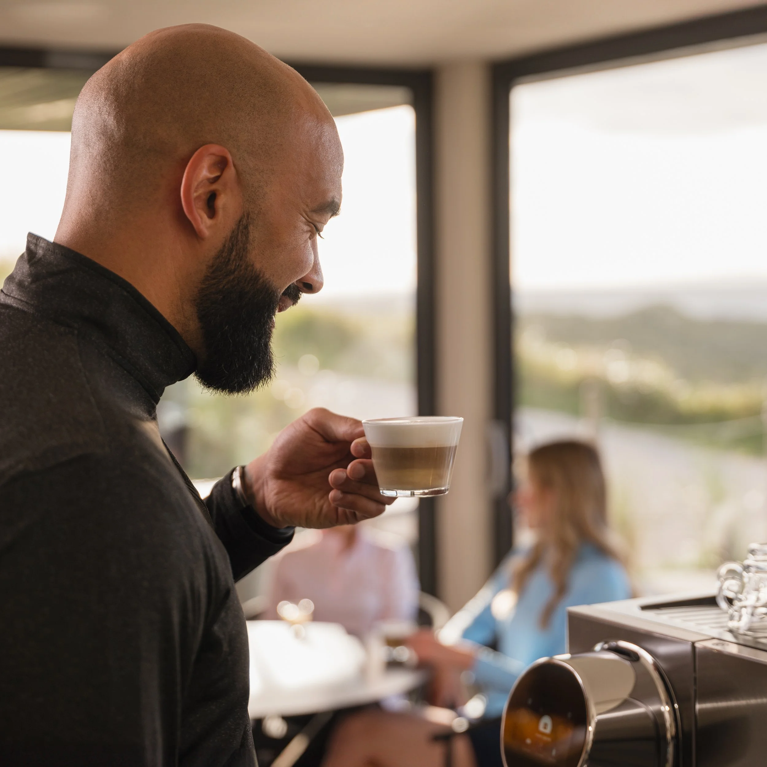 Nespresso coffee lifestyle photography Renaissance Club golf resort