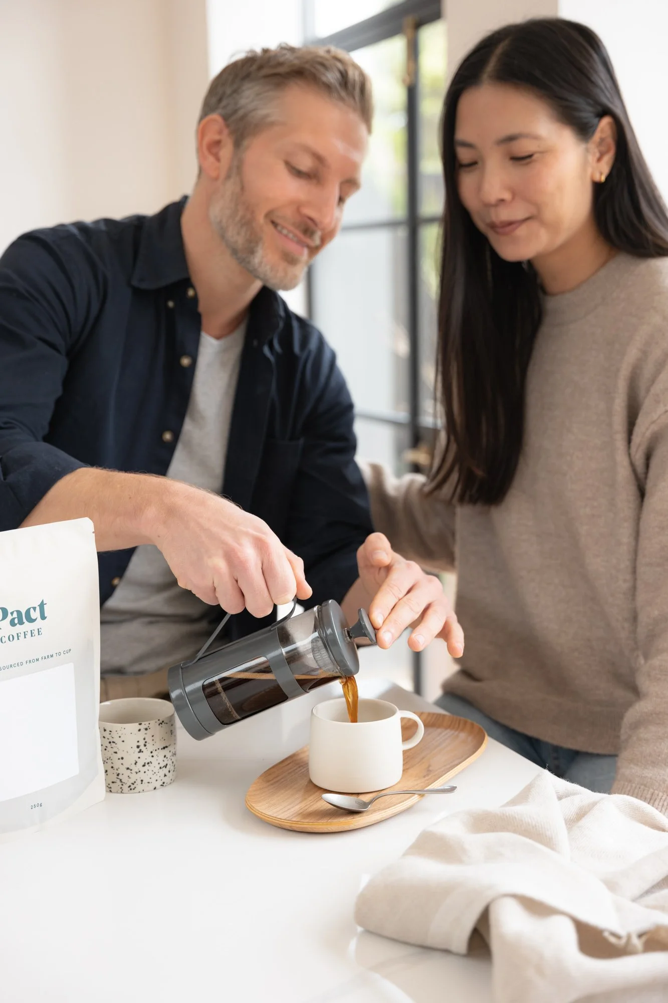 Pact Coffee product photography London