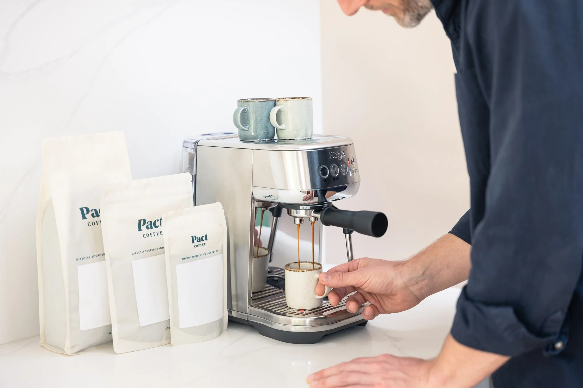 Pact Coffee packaging food and drink photography