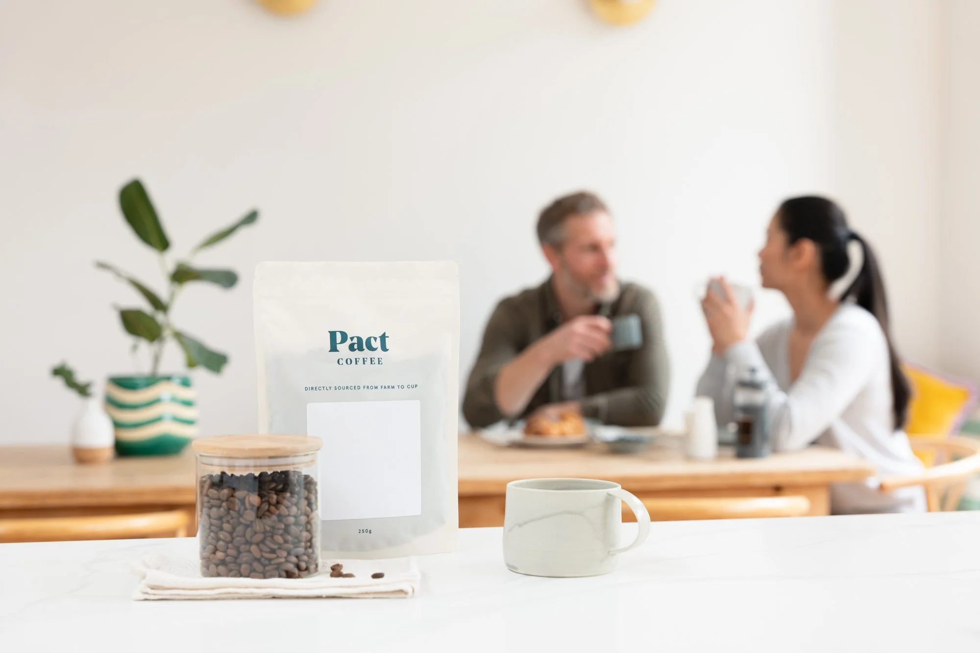Pact Coffee cold brew product photography