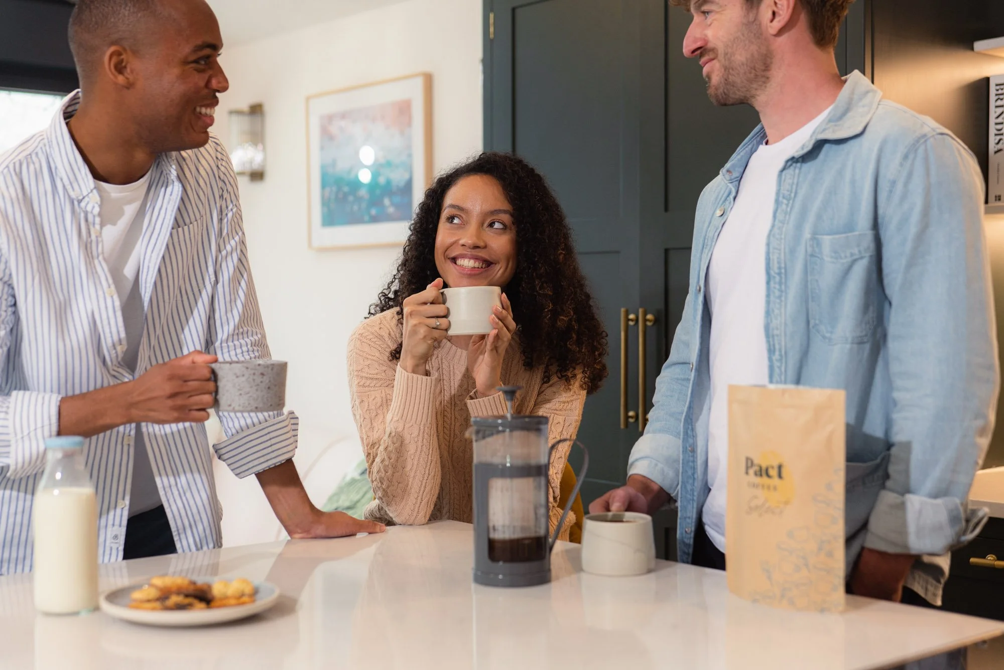 Pact Coffee brand lifestyle morning routine photography