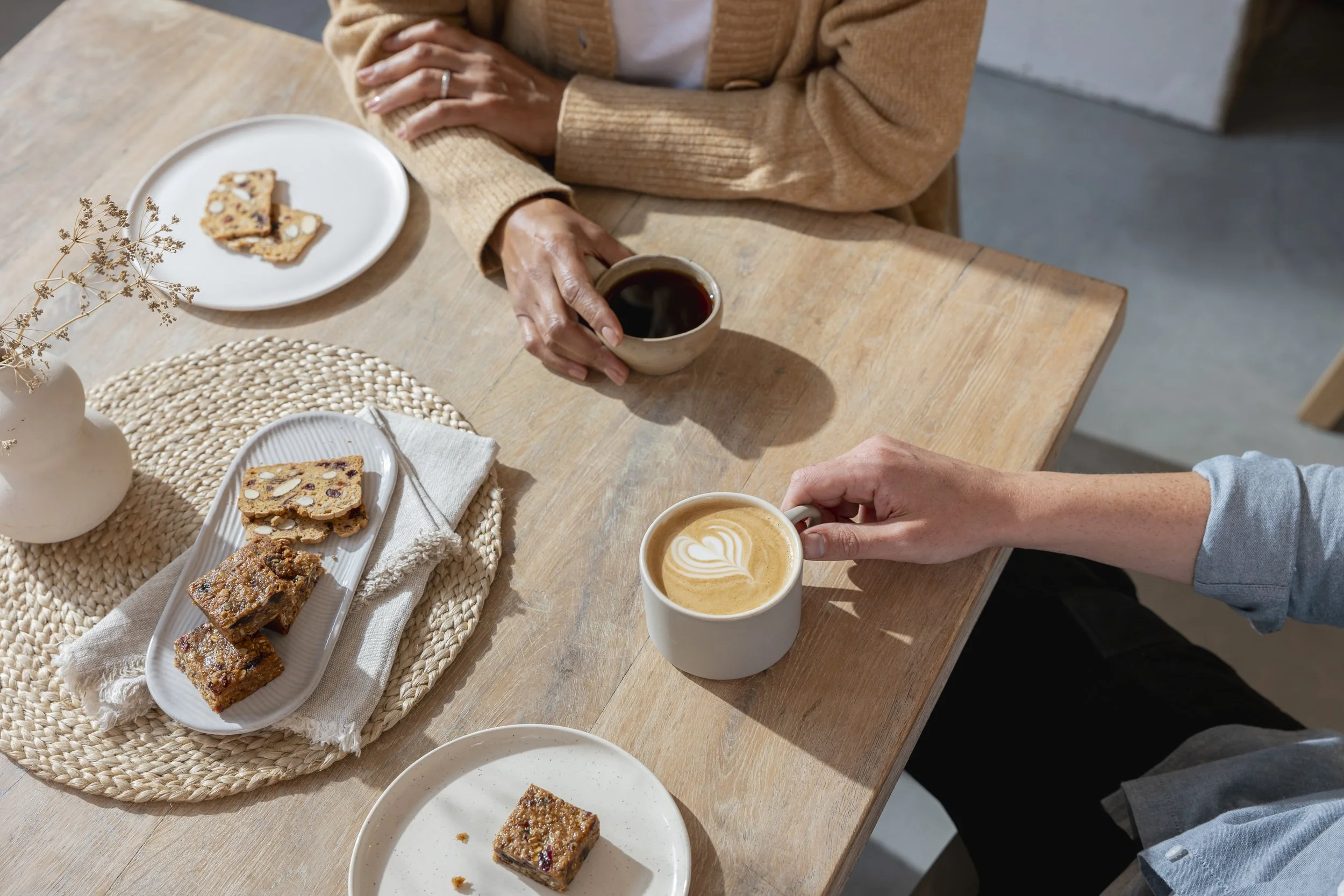 Product-in-use lifestyle photography London, Pact Coffee spring campaign