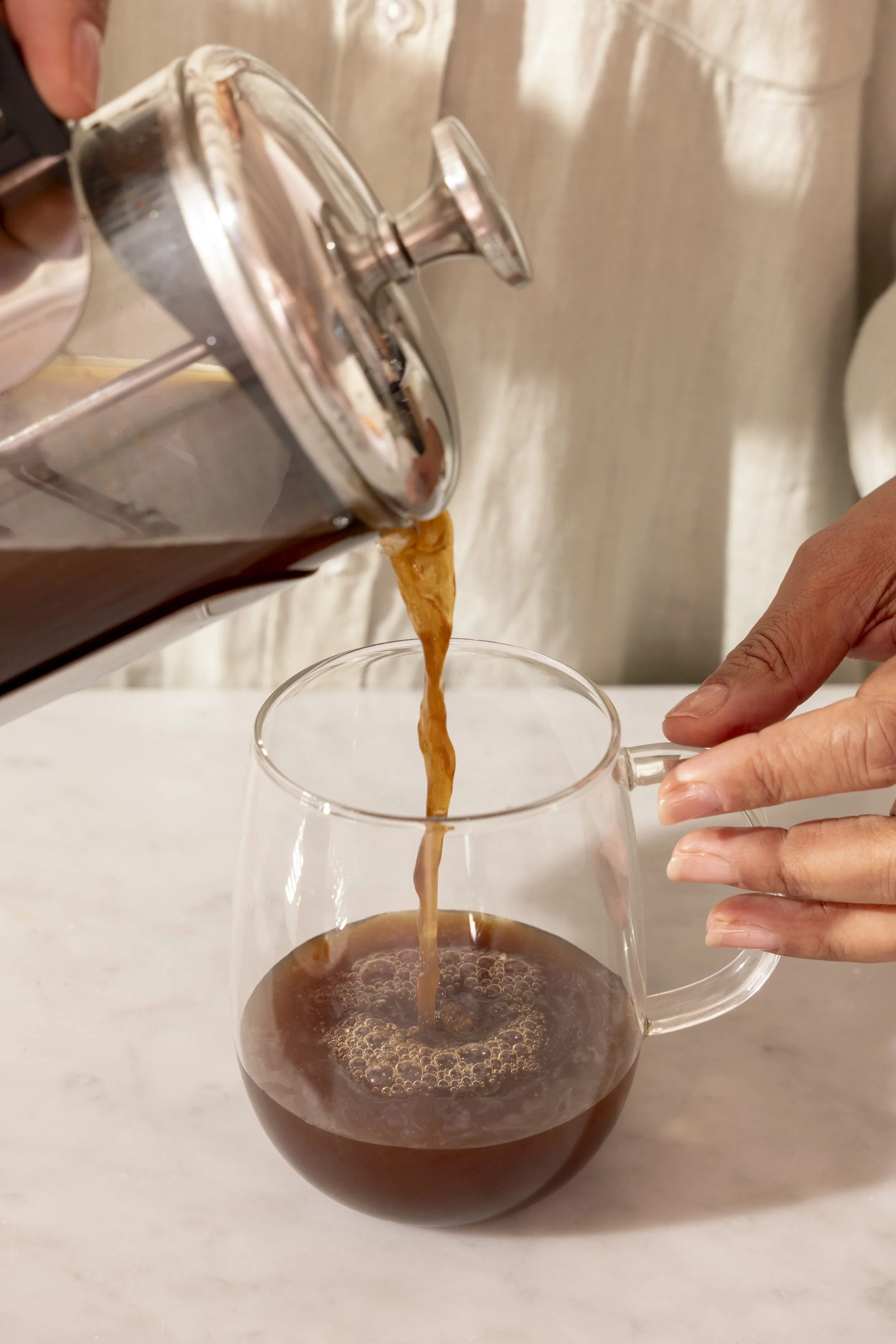 Pact Coffee spring campaign lifestyle photography