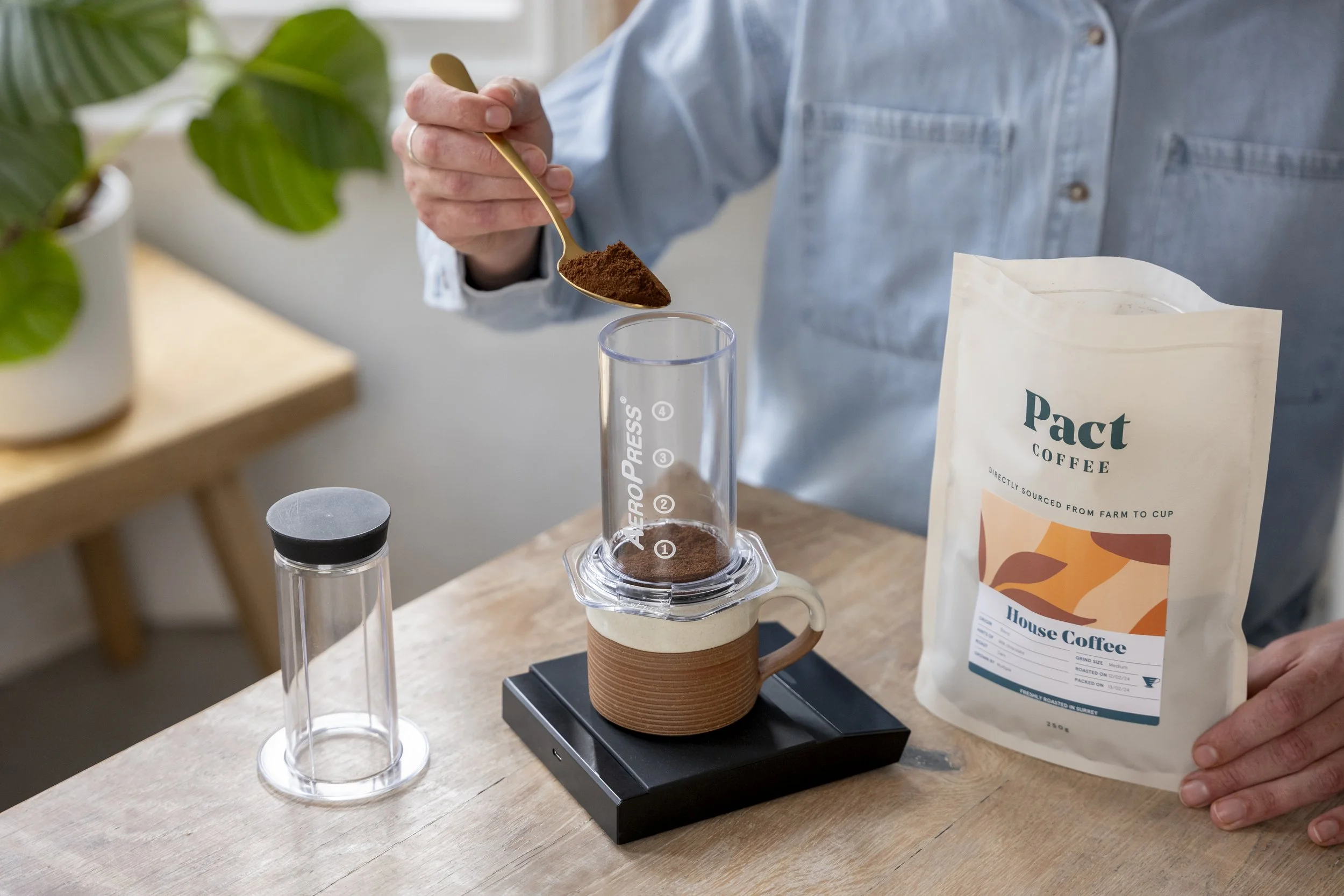 Pact Coffee spring lifestyle photography