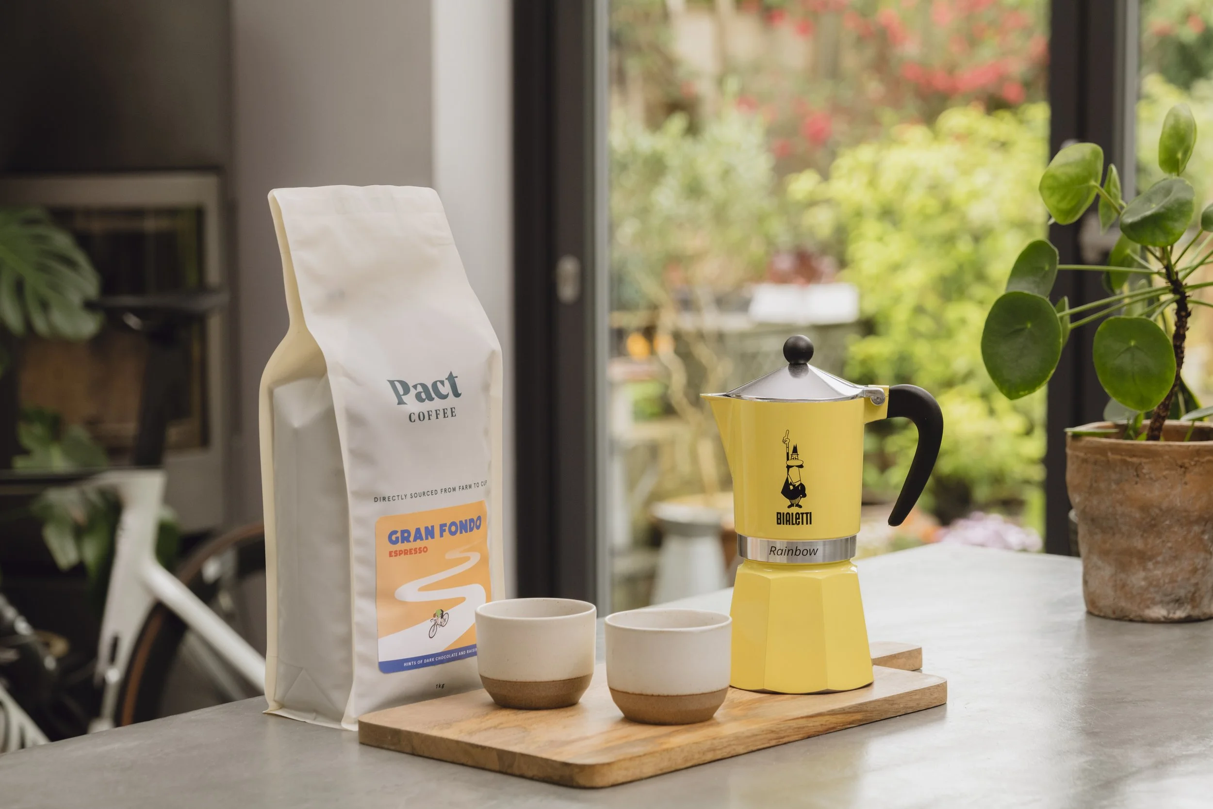 Pact Coffee summer cycling lifestyle brand photography