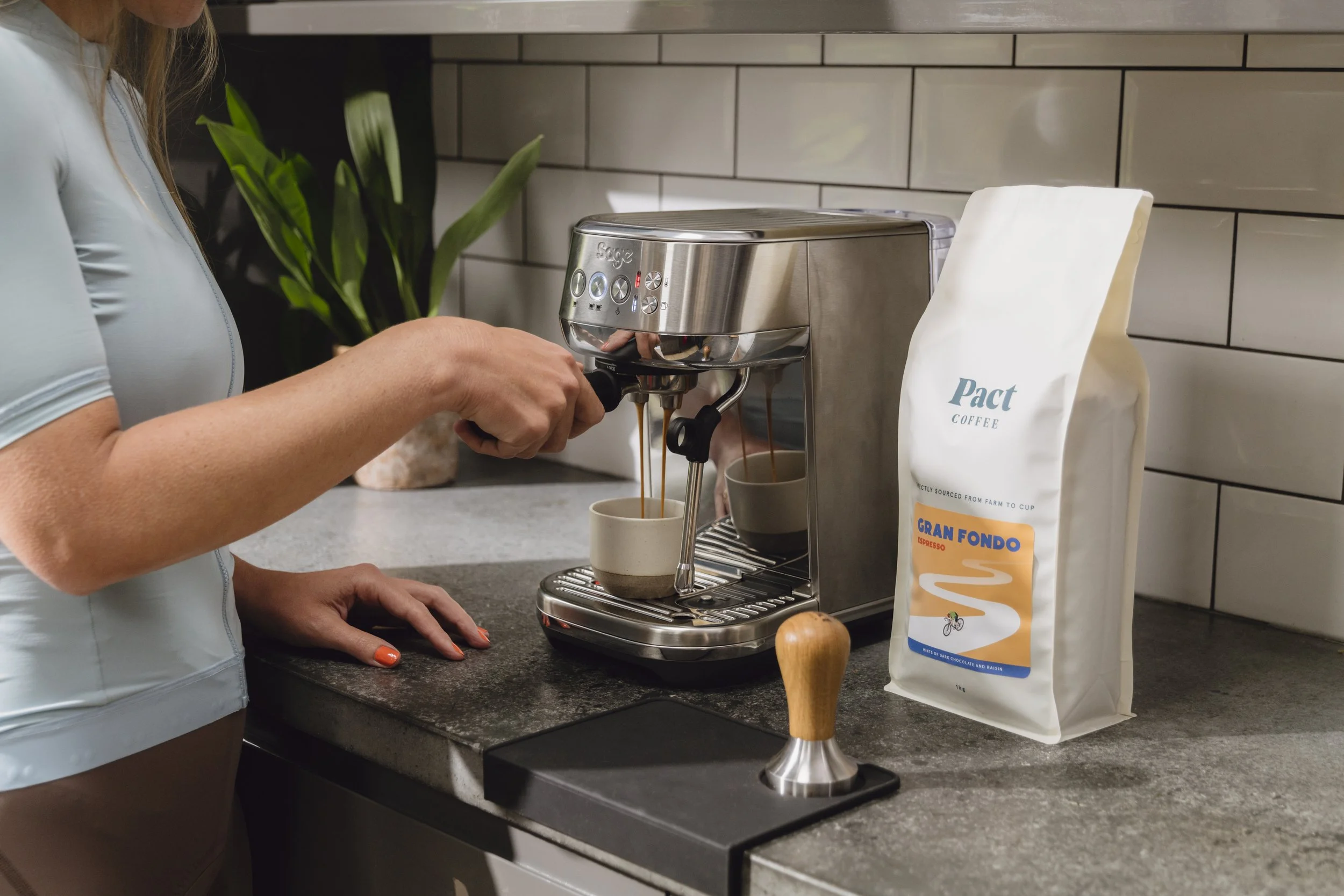 Pact Coffee summer cycling lifestyle brand campaign photography