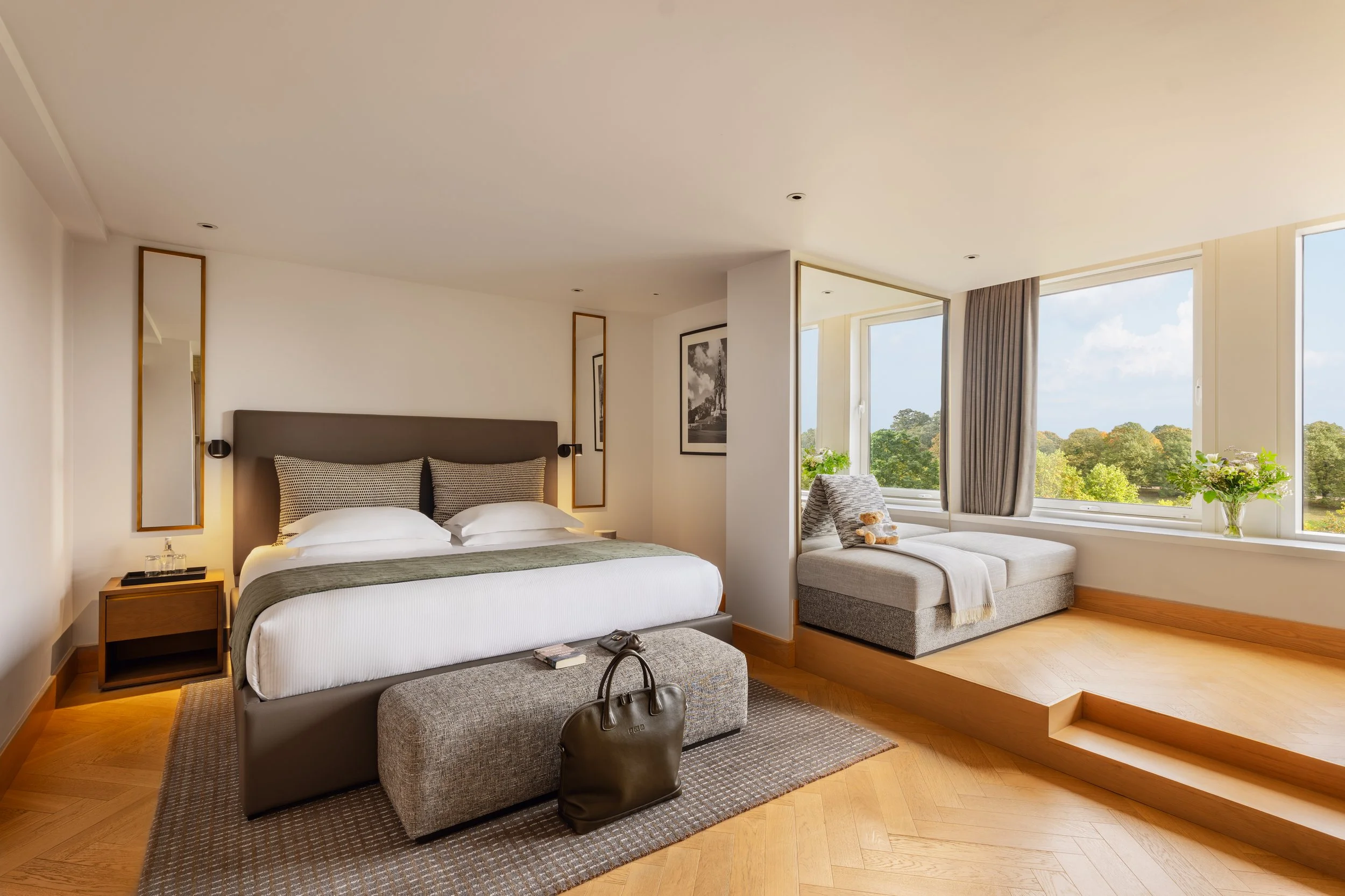 Royal Garden Hotel London park suite interior photography