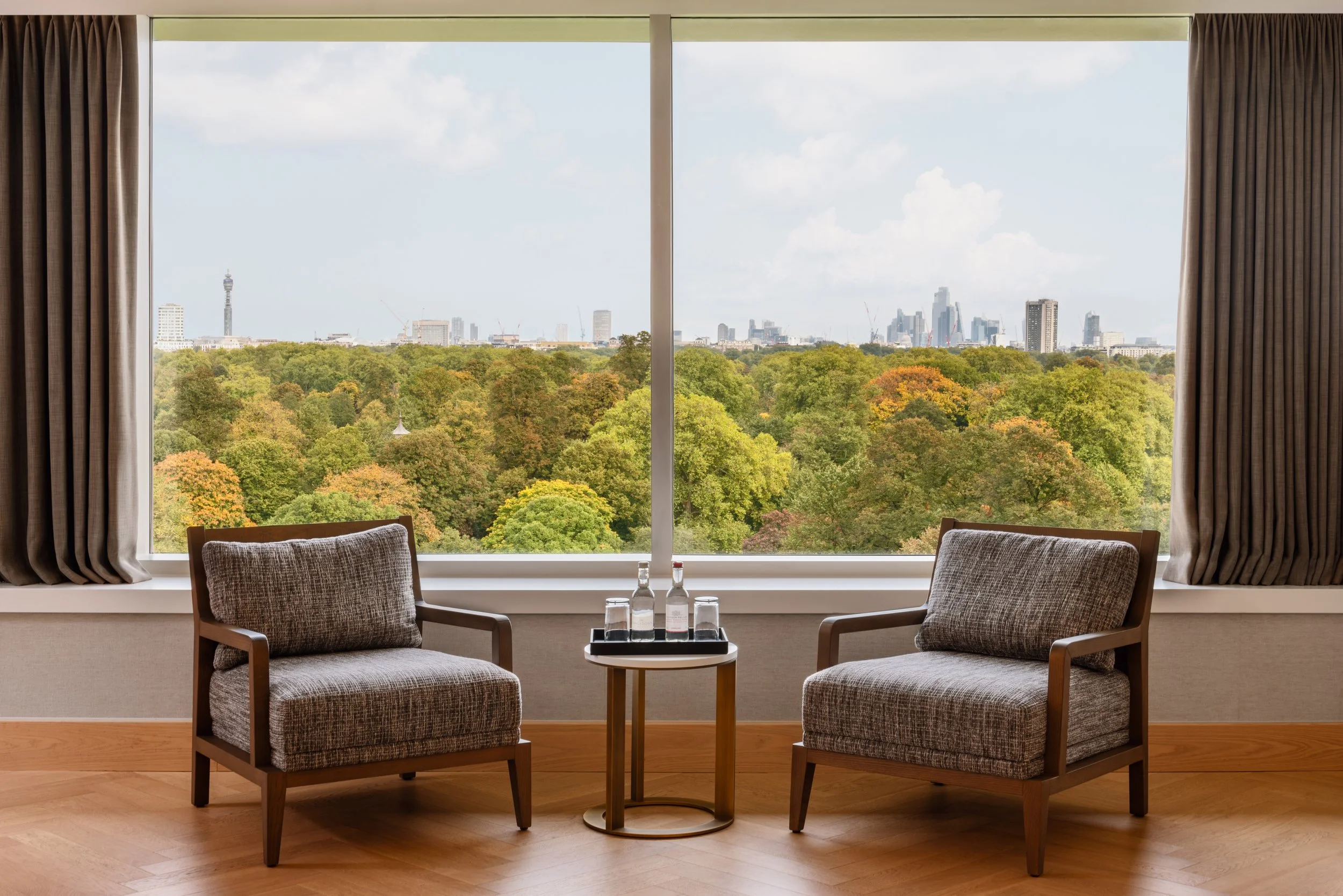 Royal Garden Hotel London master suite detail photography