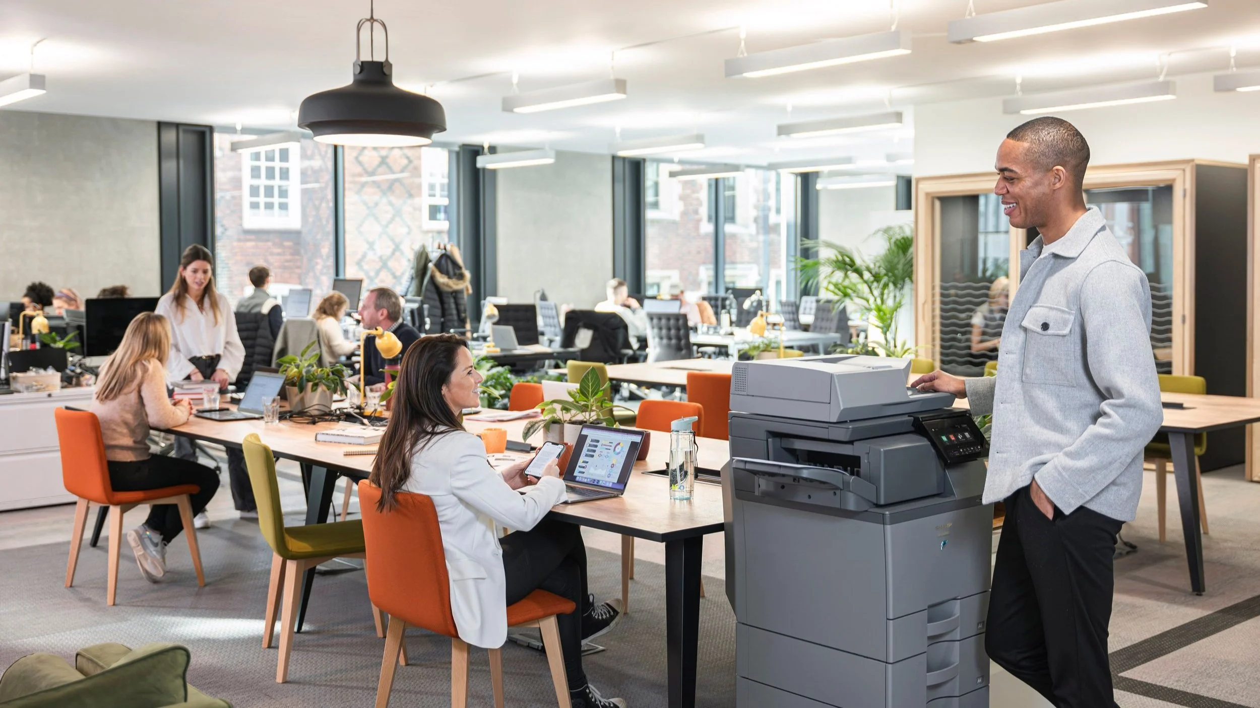 Sharp office printer lifestyle shoot Publicis Pro London