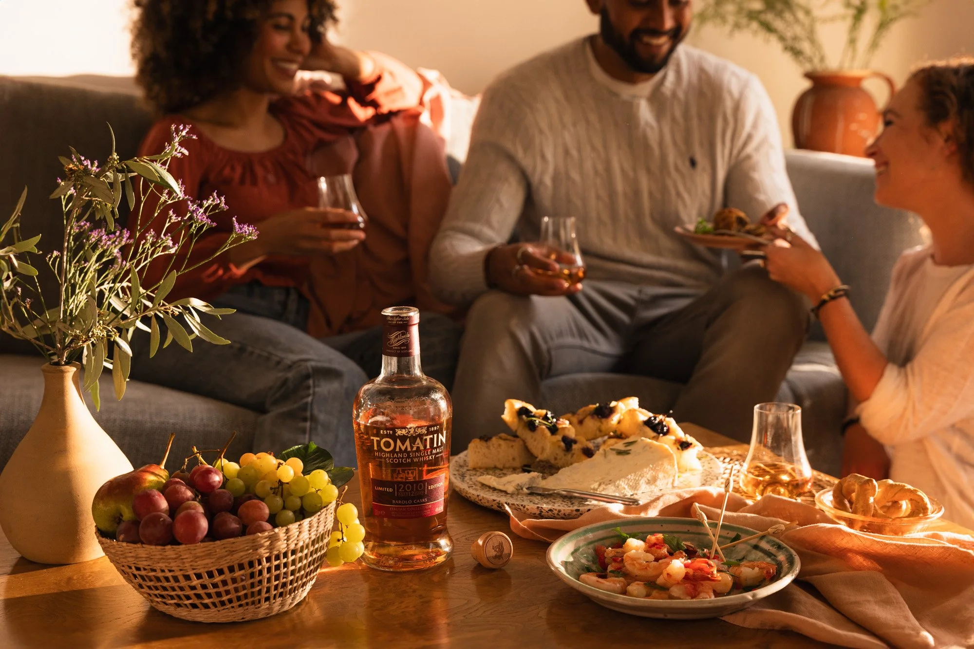 Tomatin Distillery Italian Collection luxury drinks photography