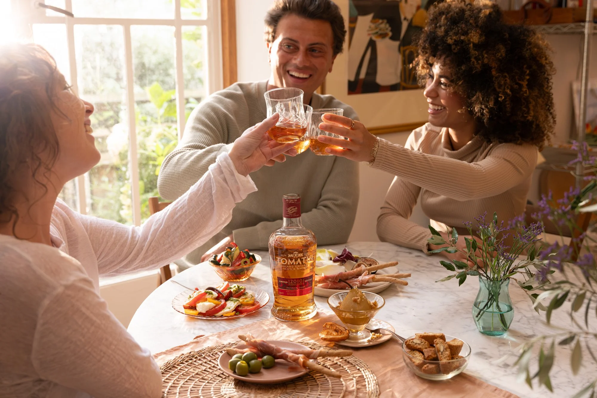 Tomatin Italian Collection premium whisky luxury product photography