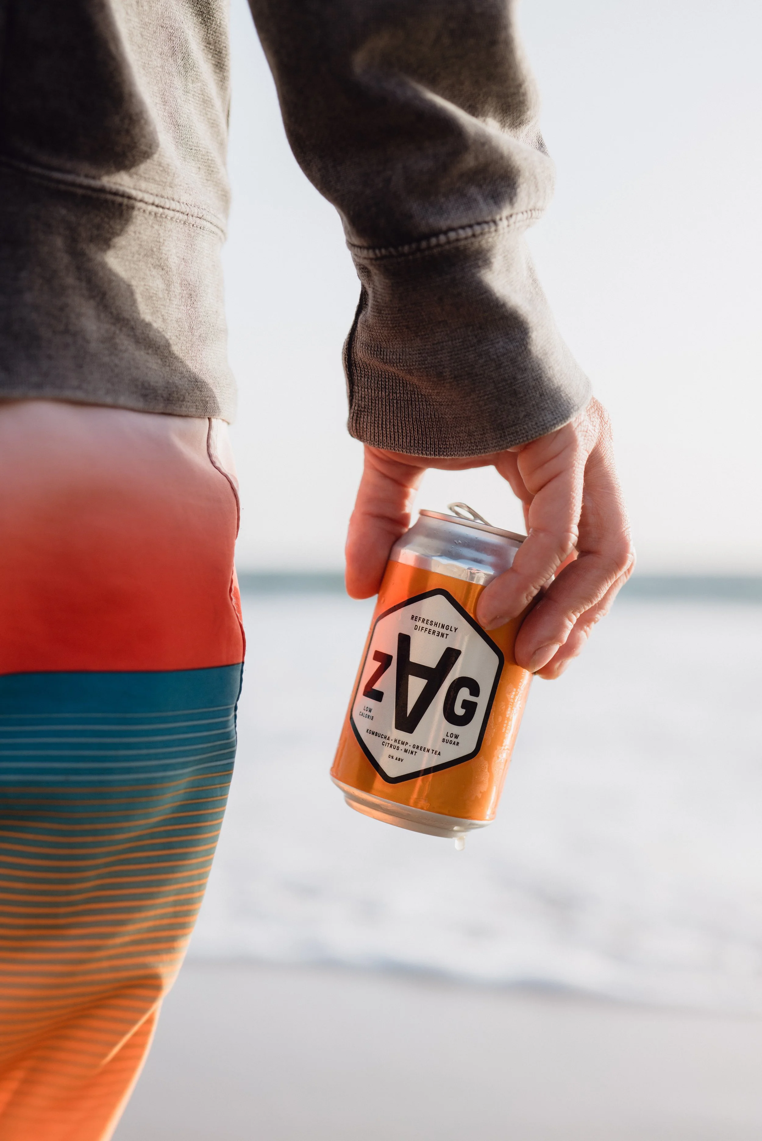ZAG Drinks kombucha beer alternative product photography Tenerife