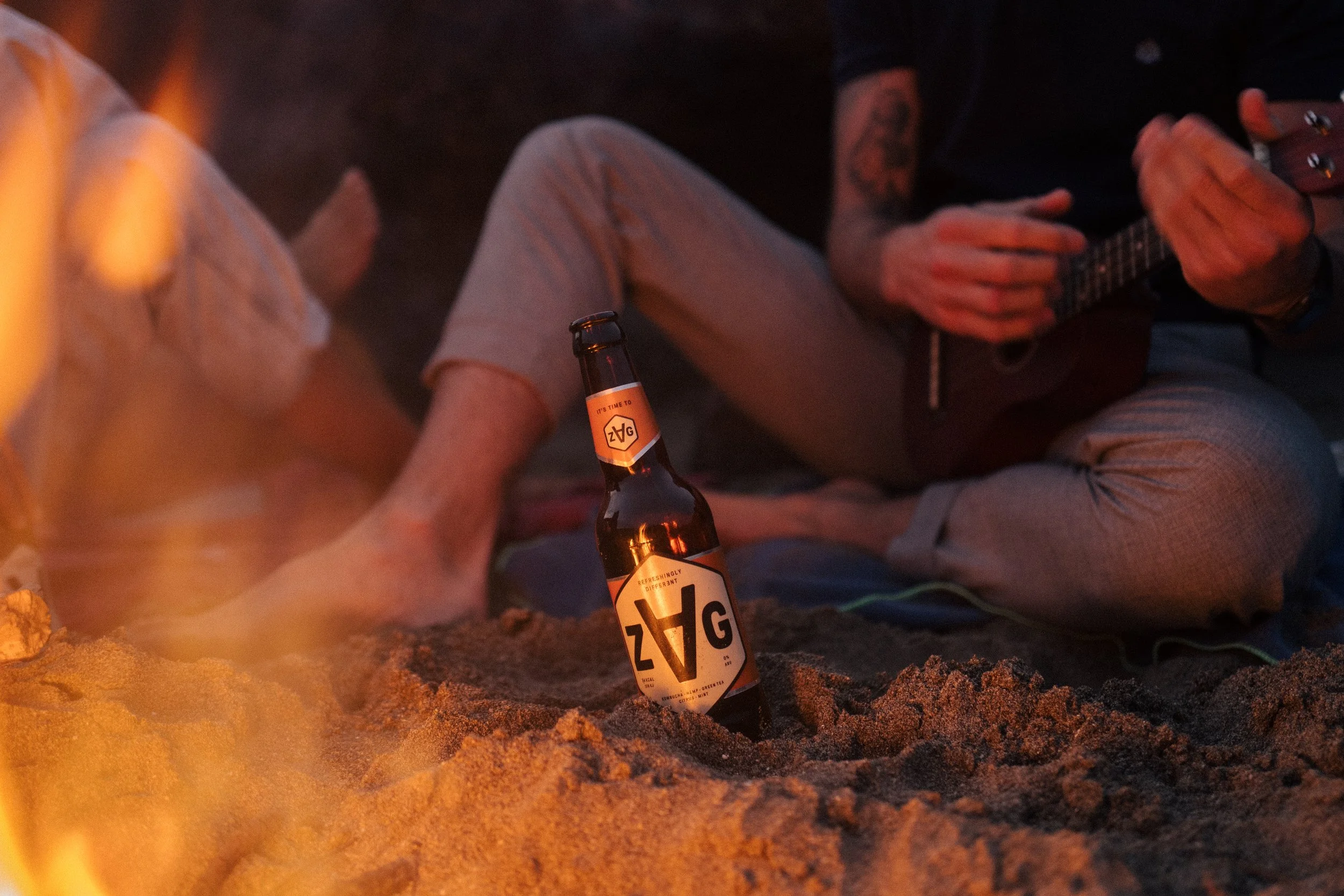 ZAG Drinks outdoor campaign product photography Tenerife