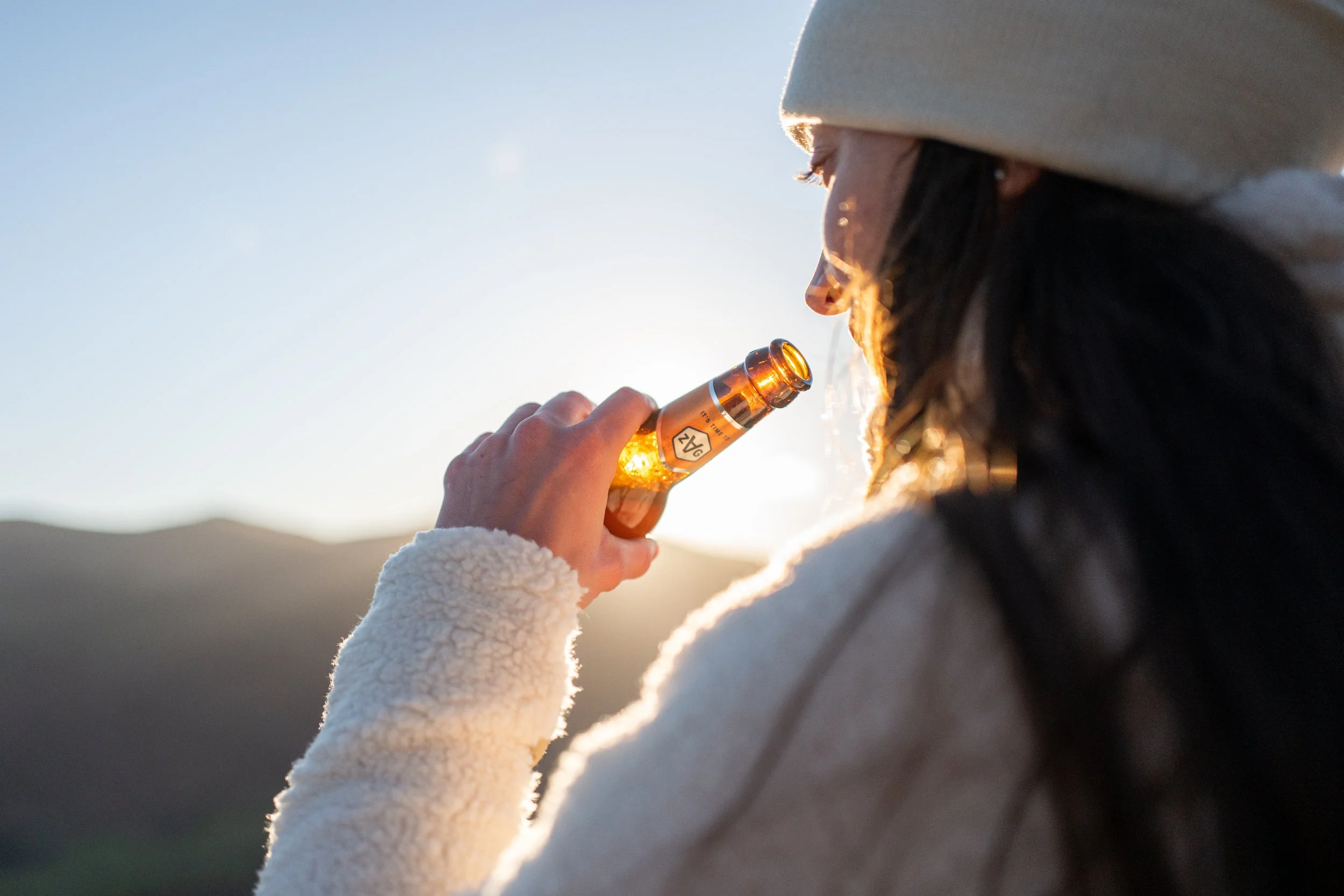 ZAG Drinks kombucha product photography Lake District